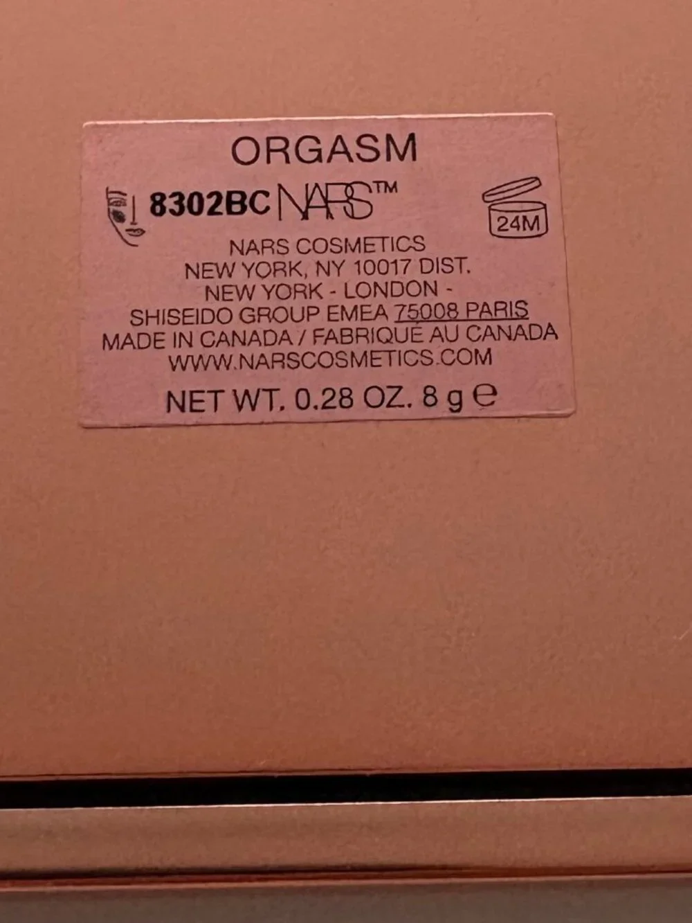 NARS Limited Edition Jumbo 'ORGASM' NEW